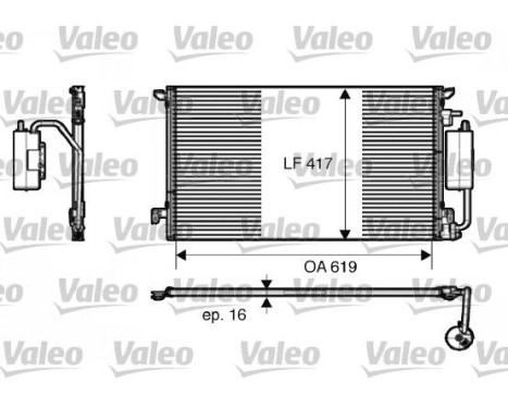 Condenseur, climatisation 817809 Valeo