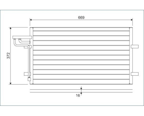 Condenseur, climatisation 818046 Valeo, Image 3