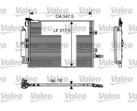 Condenseur, climatisation 818166 Valeo