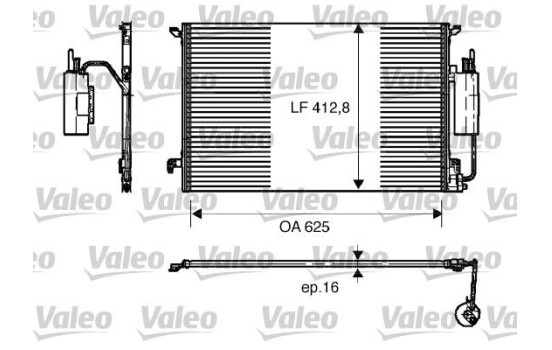 Condenseur, climatisation 818175 Valeo, Image 2