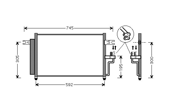 Condenseur, climatisation 82005082 International Radiators