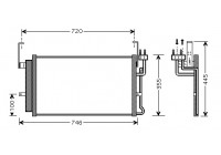 Condenseur, climatisation 82005084 International Radiators
