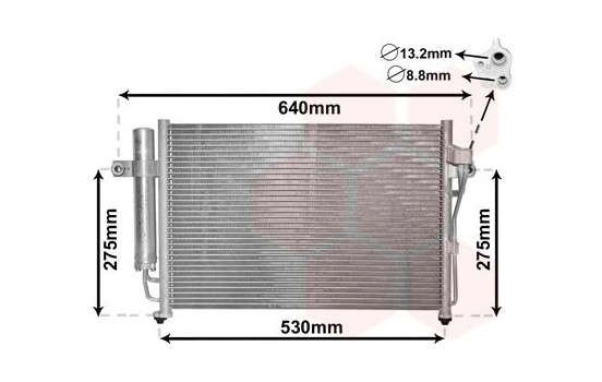 Condenseur, climatisation 82005087 International Radiators