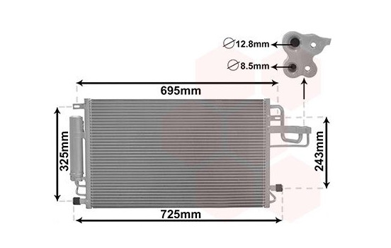 Condenseur, climatisation 82005156 International Radiators, Image 2