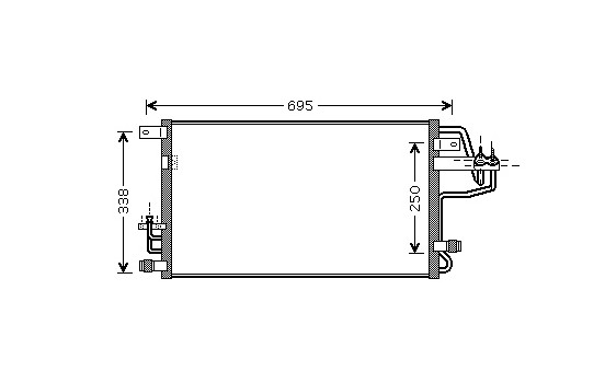 Condenseur, climatisation 82005156 International Radiators