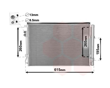 Condenseur, climatisation 82005207 International Radiators