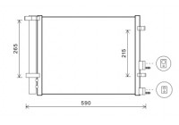 Condenseur, climatisation 82005249 International Radiators