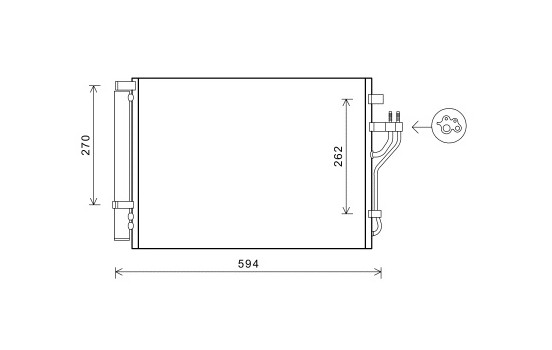 Condenseur, climatisation 82005280 International Radiators Plus