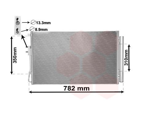 Condenseur, climatisation 82005344 International Radiators