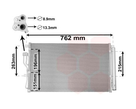 Condenseur, climatisation 82005345 International Radiators