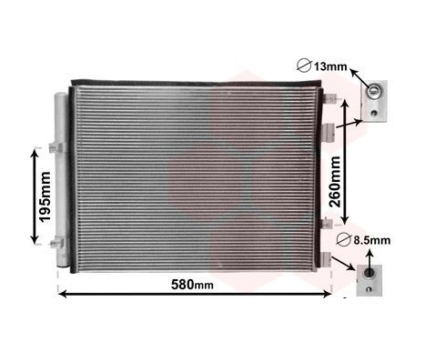 Condenseur, climatisation 82005396 International Radiators