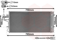 Condenseur, climatisation 82005431 International Radiators