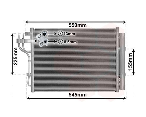Condenseur, climatisation 82005445 International Radiators
