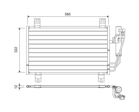 Condenseur, climatisation 822589 Valeo