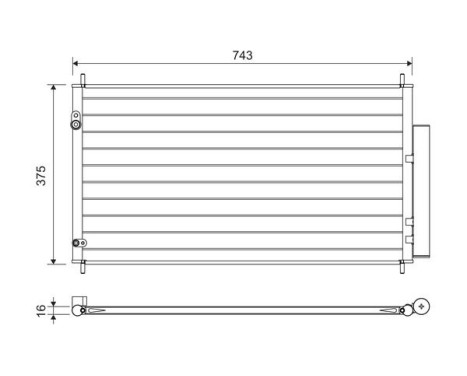 Condenseur, climatisation 822606 Valeo