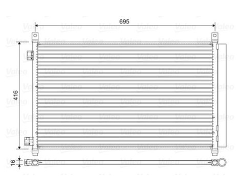 Condenseur, climatisation 822611 Valeo