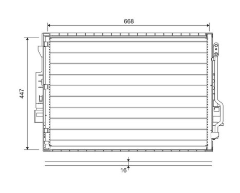 Condenseur, climatisation 822643 Valeo