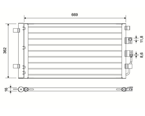 Condenseur, climatisation 822767 Valeo