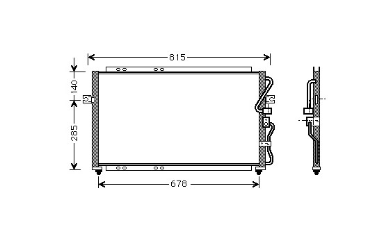 Condenseur, climatisation 83005014 International Radiators