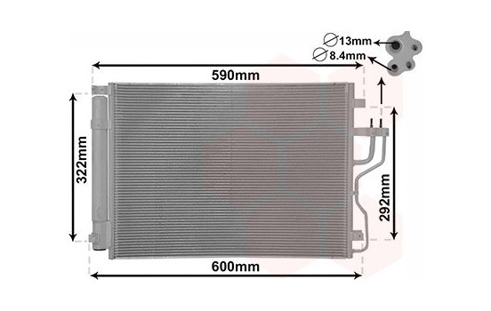 Condenseur, climatisation 83005151 International Radiators, Image 2