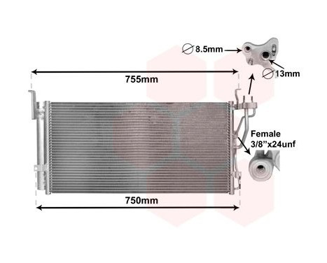 Condenseur, climatisation 83005210 International Radiators