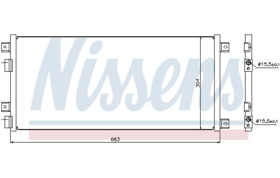 Condenseur, climatisation 940004 Nissens, Image 6