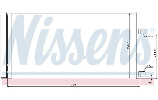 Condenseur, climatisation 940034 Nissens, Image 2