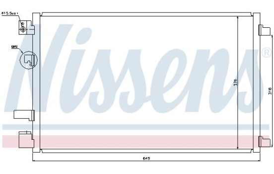Condenseur, climatisation 940040 Nissens, Image 6