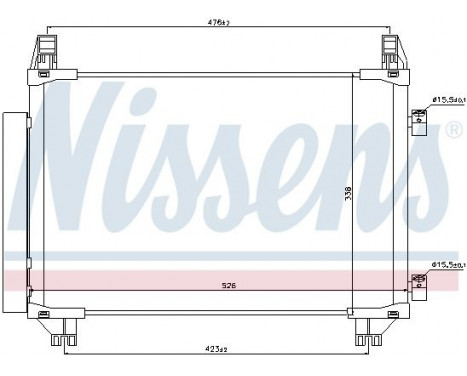 Condenseur, climatisation 940050 Nissens, Image 6