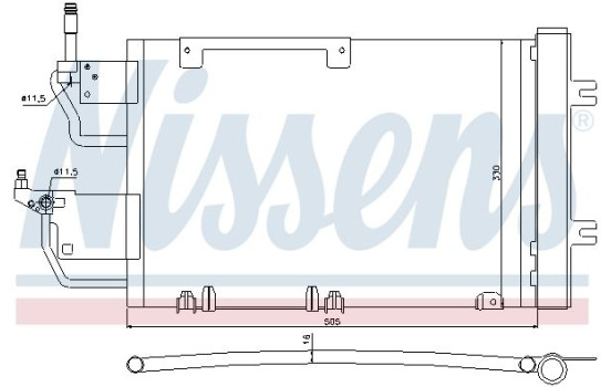 Condenseur, climatisation 940052 Nissens, Image 2