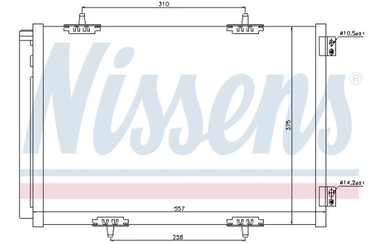 Condenseur, climatisation 940055 Nissens, Image 2