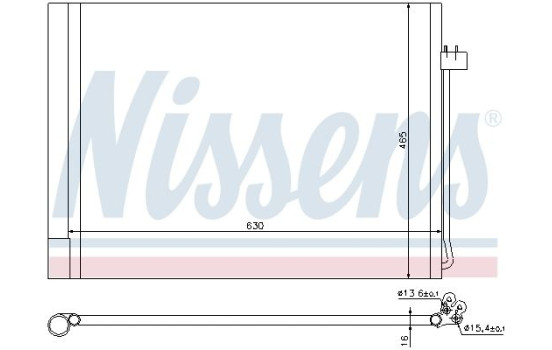 Condenseur, climatisation 940058 Nissens