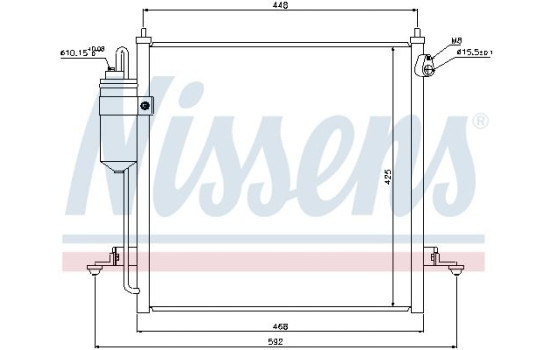 Condenseur, climatisation 940068 Nissens, Image 2