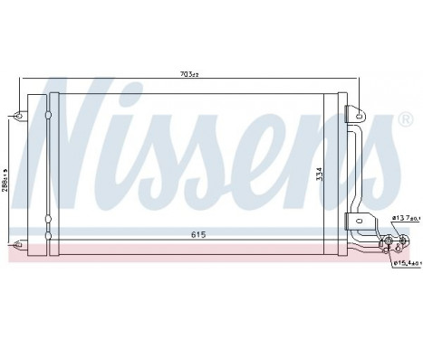 Condenseur, climatisation 940093 Nissens, Image 6