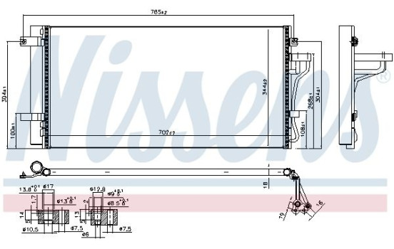 Condenseur, climatisation 940099 Nissens, Image 6