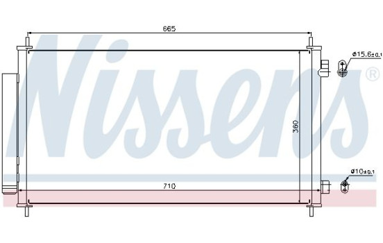 Condenseur, climatisation 940163 Nissens, Image 3