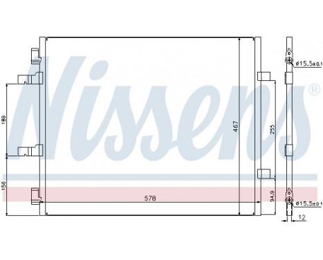 Condenseur, climatisation 940201 Nissens, Image 6