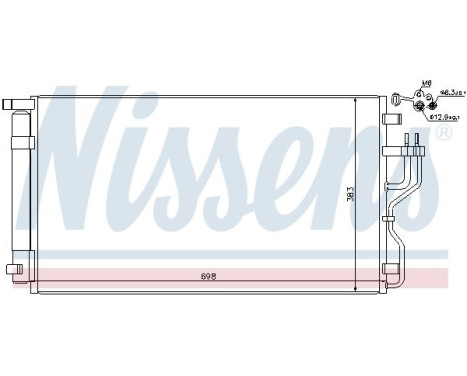 Condenseur, climatisation 940208 Nissens, Image 2