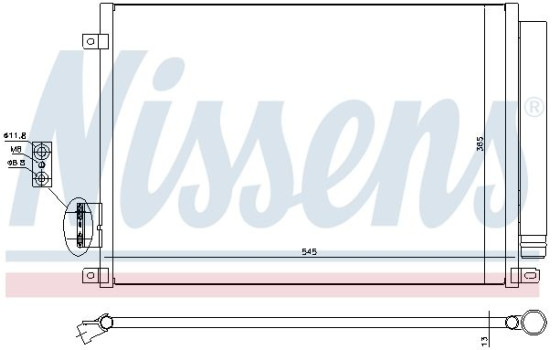Condenseur, climatisation 940280 Nissens
