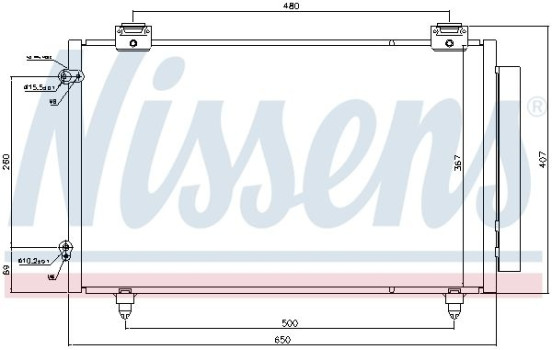 Condenseur, climatisation 940299 Nissens, Image 6