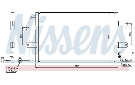 Condenseur, climatisation 940305 Nissens, Image 6