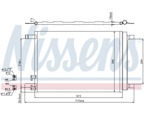 Condenseur, climatisation 940319 Nissens, Image 3