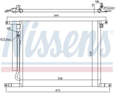 Condenseur, climatisation 940335 Nissens, Image 6