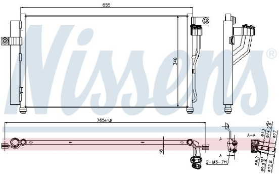 Condenseur, climatisation 940360 Nissens, Image 6