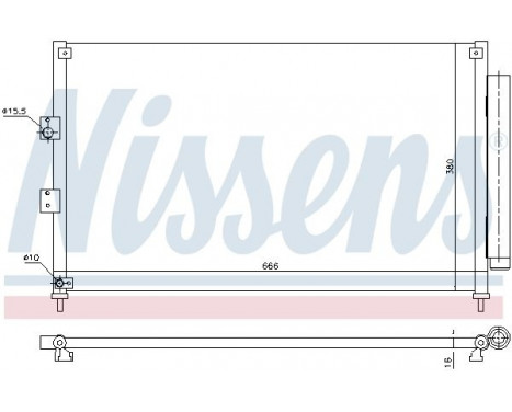 Condenseur, climatisation 940362 Nissens, Image 2