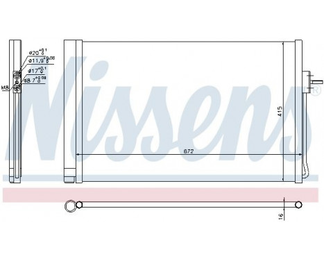 Condenseur, climatisation 940364 Nissens, Image 6