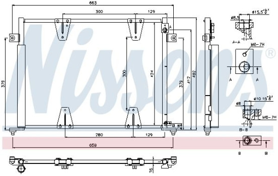 Condenseur, climatisation 940373 Nissens, Image 6