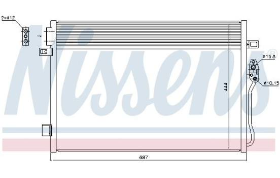 Condenseur, climatisation 940379 Nissens, Image 6