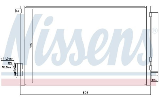 Condenseur, climatisation 940396 Nissens, Image 6