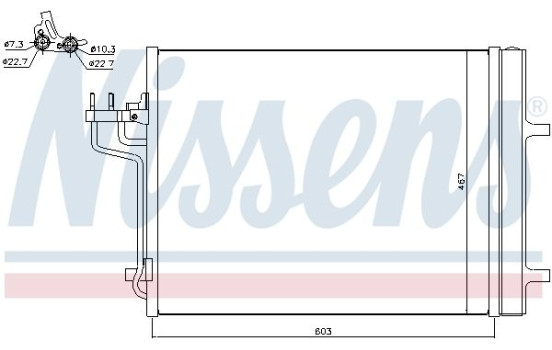 Condenseur, climatisation 940398 Nissens, Image 2